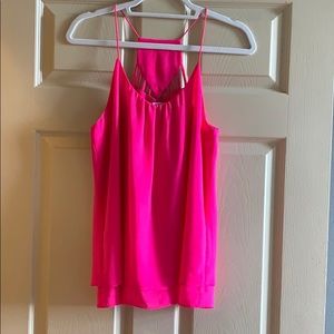 Flowy pink tank